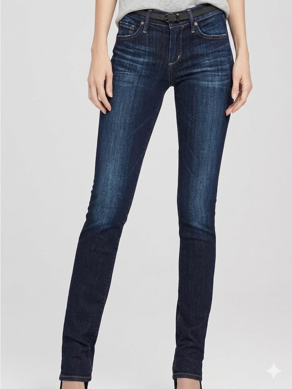 Citizens of Humanity Ava Low Rise Straight Leg Jeans Dark Wash 27